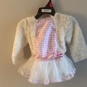Carter's Pink and White Dance Costume